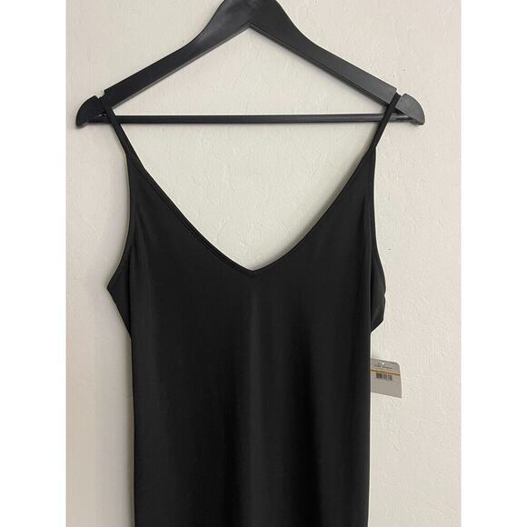 Free People Intimately S Slip Dress Black Stretch True Slinky Lace Hem NEW - Picture 4 of 9